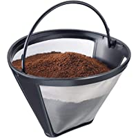 Westmark Permanente- 8 a 12 Tazas de café- Filtro tamaño 4- Malla de Acero Inoxidable- Kaffee- 24432260- Plastic- Negro…